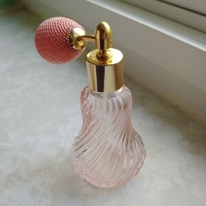 Vintage Pink and Gold Perfume Atomizer